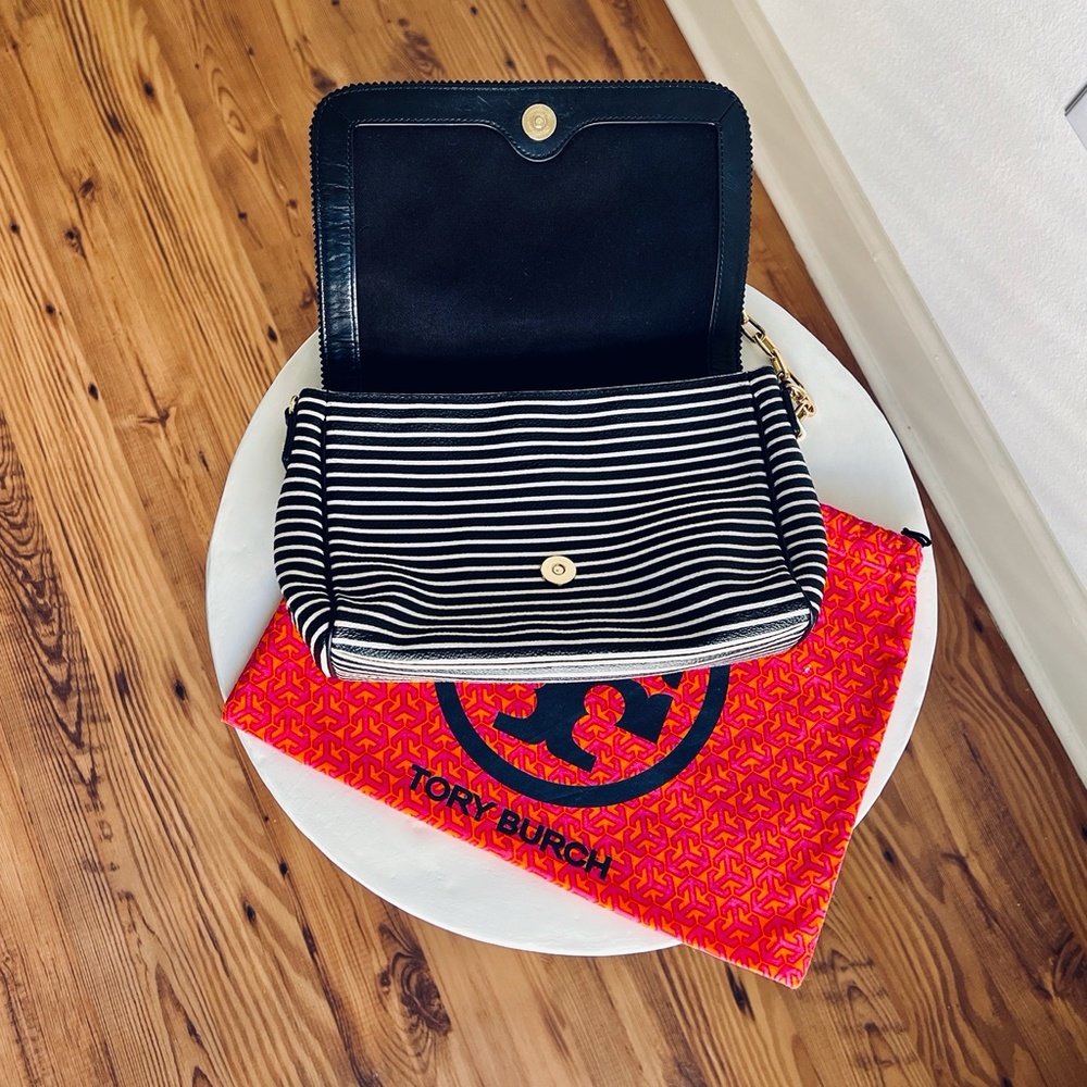 Tory Burch Viva Striped Crossbody Bag - Rare! - Picture 6 of 16